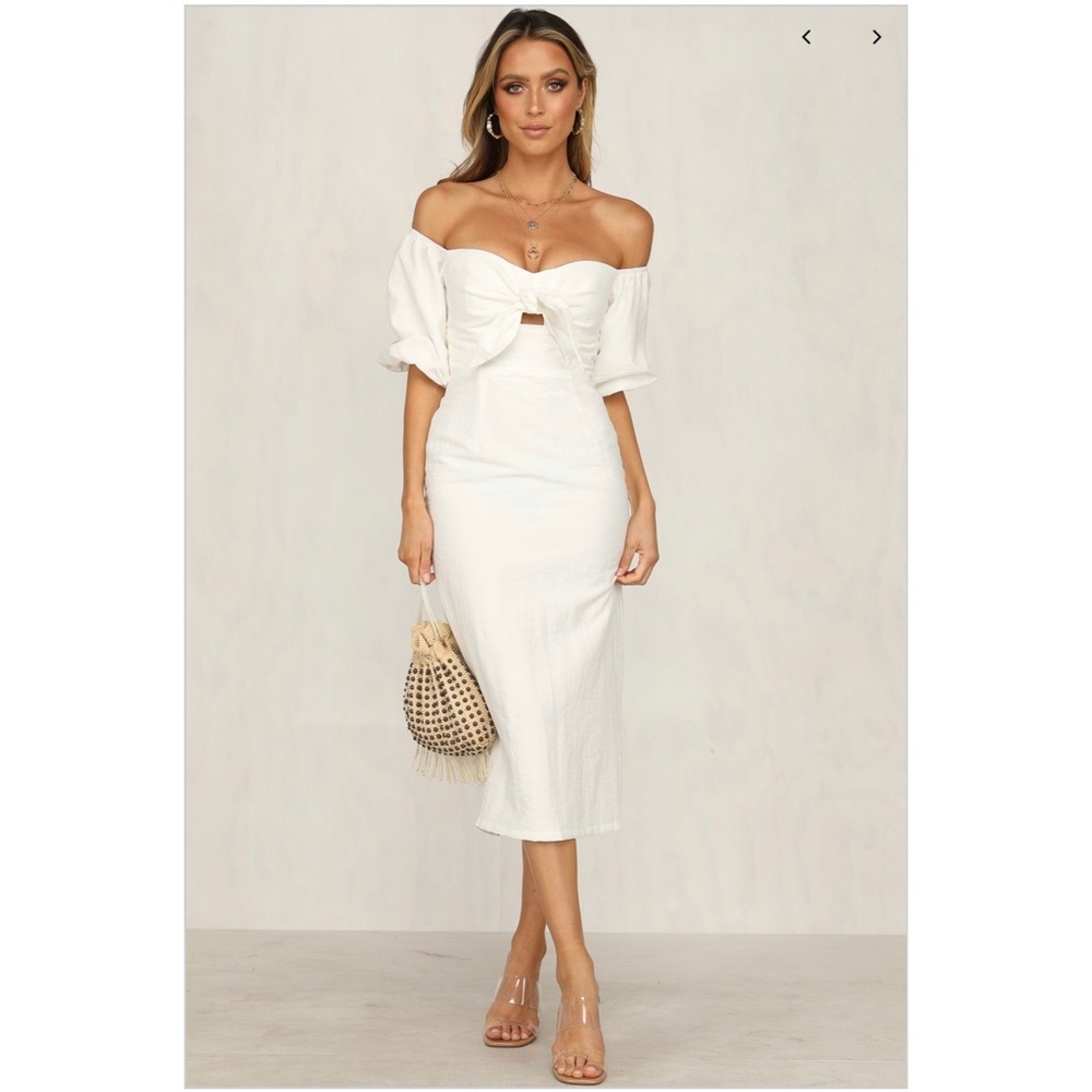 White Midi Dress